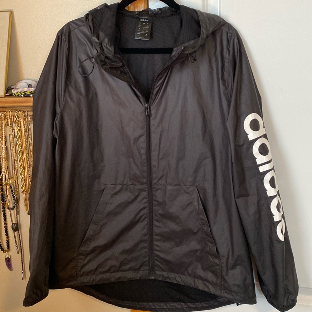 Adidas Zip Up Track Jacket Windbreaker